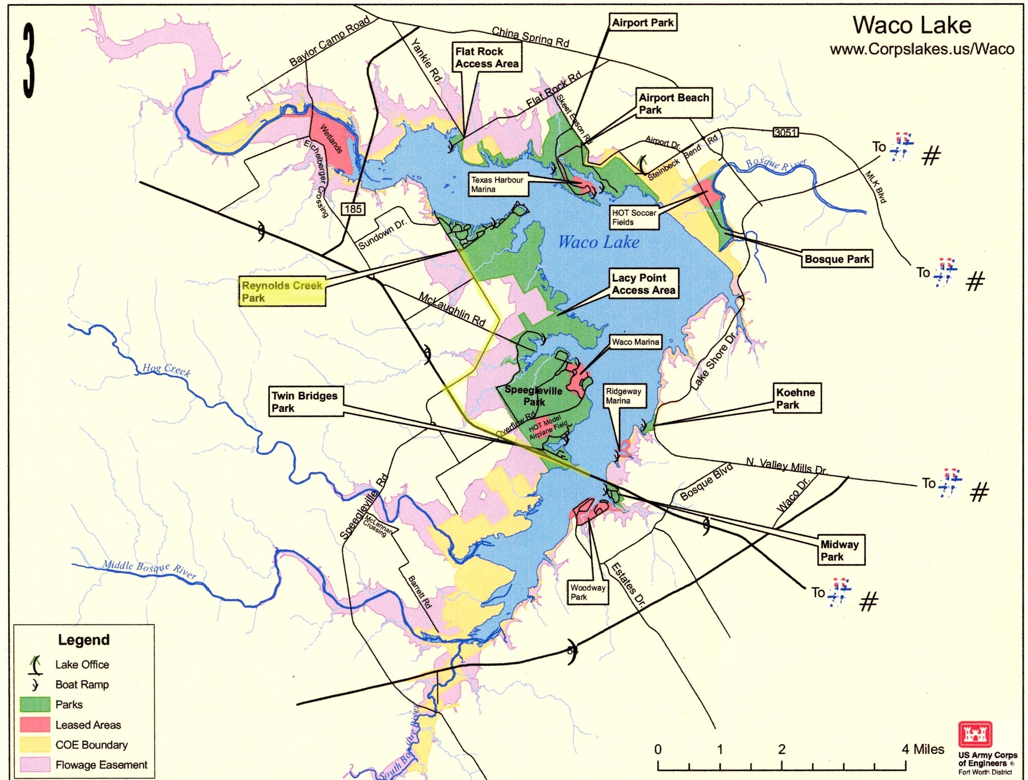 Map to Reynolds Creek Park